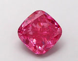 1.00ct Cushion modified Lab Grown Diamond (Colour Fancy Vivid Pink, Clarity VS1, IGI Certified)