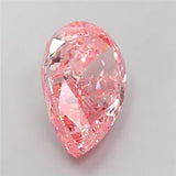 7.01ct Pear Lab Grown Diamond (Colour Fancy Vivid Pink, Clarity VS1, IGI Certified)