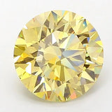 5.02ct Round Lab Grown Diamond (Colour Fancy Yellow, Clarity VS2, Cut ID, IGI Certified)