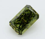0.51ct Radiant Lab Grown Diamond (Colour Fancy Vivid Green, Clarity VS1, IGI Certified)