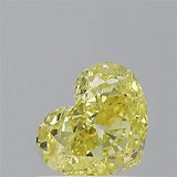 0.64ct Heart Natural Diamond (Colour Fancy Intense Yellow, Clarity VS2, GIA Certified)