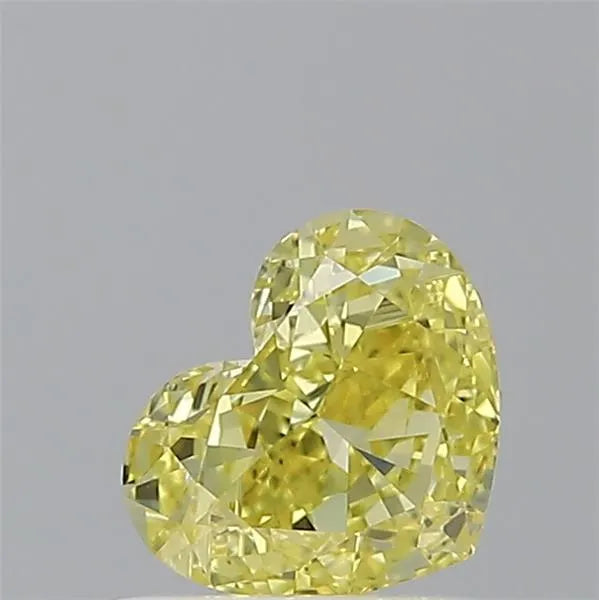 0.64ct Heart Natural Diamond (Colour Fancy Intense Yellow, Clarity VS2, GIA Certified)
