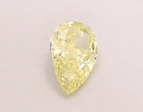 0.38ct Pear Lab Grown Diamond (Colour Fancy Yellow, Clarity VVS2, IGI Certified)