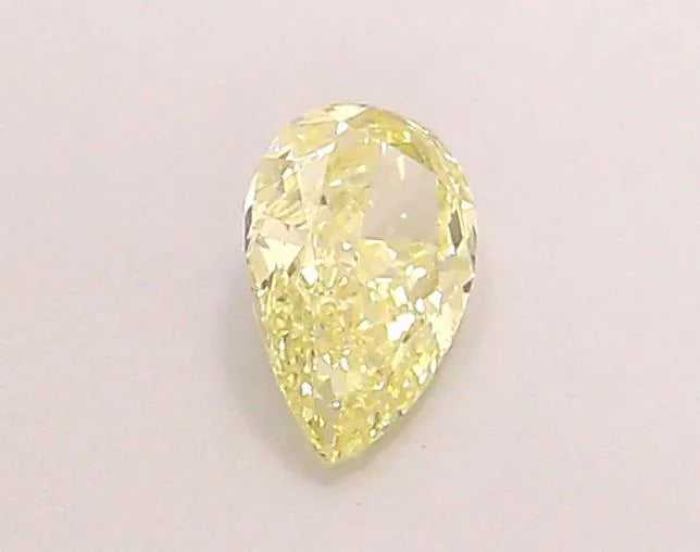 0.38ct Pear Lab Grown Diamond (Colour Fancy Yellow, Clarity VVS2, IGI Certified)