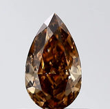 0.40ct Pear Natural Diamond (Colour Brown, Clarity VVS2, Cut VG, IGI Certified)