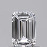 0.50ct Emerald Lab Grown Diamond (Colour D, Clarity IF, IGI Certified)