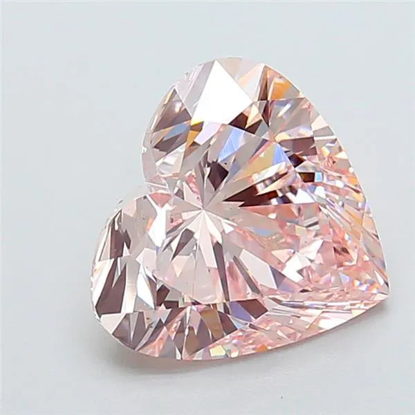 4.02ct Heart Lab Grown Diamond (Colour Fancy Pink, Clarity VS2, IGI Certified)