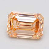 4.09ct Emerald Lab Grown Diamond (Colour Fancy Yellow, Clarity VS2, IGI Certified)