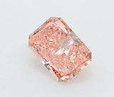 0.18ct Radiant Lab Grown Diamond (Colour Fancy Vivid Pink, Clarity VS1, IGI Certified)