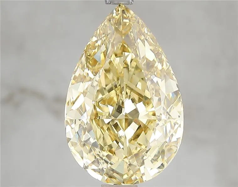 5.09ct Pear Lab Grown Diamond (Colour Fancy Intense Yellow, Clarity VVS2, IGI Certified)
