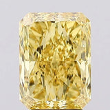 3.46ct Radiant Lab Grown Diamond (Colour Fancy Vivid Yellow, Clarity VS1, IGI Certified)