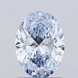 1.10ct Oval Lab Grown Diamond (Colour Fancy Blue, Clarity VVS2, IGI Certified)