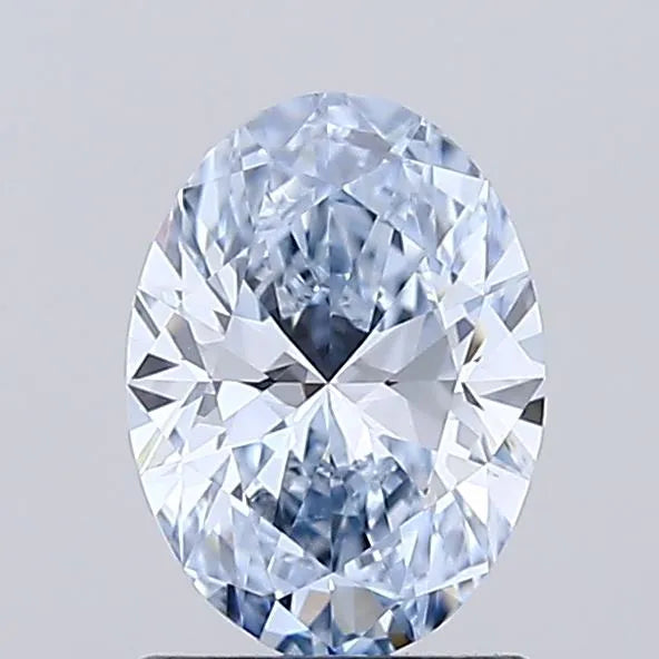 1.10ct Oval Lab Grown Diamond (Colour Fancy Blue, Clarity VVS2, IGI Certified)