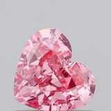 0.63ct Heart Lab Grown Diamond (Colour Fancy Vivid Pink, Clarity VS2, IGI Certified)
