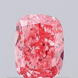 0.54ct Cushion brilliant Lab Grown Diamond (Colour Fancy Vivid Pink, Clarity VVS2, IGI Certified)