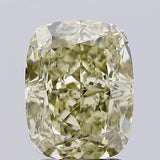 2.61ct Cushion modified Lab Grown Diamond (Colour Fancy Gray Yellow, Clarity VVS2, IGI Certified)