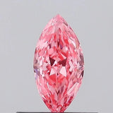 0.37ct Marquise Lab Grown Diamond (Colour Fancy Vivid Pink, Clarity VVS1, IGI Certified)
