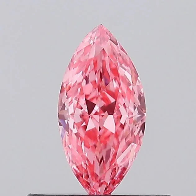 0.37ct Marquise Lab Grown Diamond (Colour Fancy Vivid Pink, Clarity VVS1, IGI Certified)