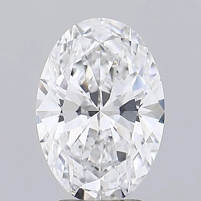 3.02ct Oval Lab Grown Diamond (Colour D, Clarity VVS2, IGI Certified)