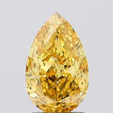 2.03ct Pear Lab Grown Diamond (Colour Fancy Vivid Yellow, Clarity VS1, IGI Certified)