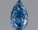 1.01ct Pear Lab Grown Diamond (Colour Fancy Vivid Blue, Clarity VS1, IGI Certified)