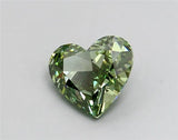 0.82ct Heart Lab Grown Diamond (Colour Fancy Vivid Green, Clarity VS2, IGI Certified)