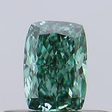 0.22ct Cushion brilliant Lab Grown Diamond (Colour Fancy Vivid Green, Clarity VS1, IGI Certified)