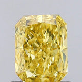 0.69ct Radiant Lab Grown Diamond (Colour Fancy Vivid Yellow, Clarity VVS2, IGI Certified)