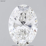 2.04ct Oval Lab Grown Diamond (Colour E, Clarity VVS2, IGI Certified)