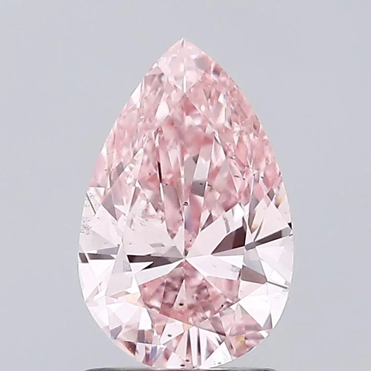 1.05ct Pear Lab Grown Diamond (Colour Fancy Vivid Pink, Clarity VS2, IGI Certified)
