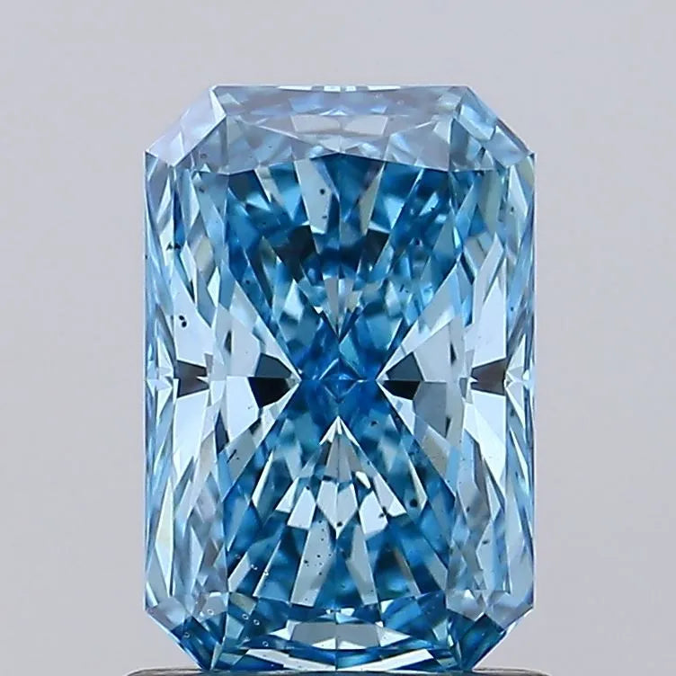 1.18 კარატიანი Radiant Lab Grown ბრილიანტი (ფერი Fancy Vivid Blue, Clarity VS2, IGI სერტიფიცირებული)