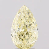 1.26ct Pear Lab Grown Diamond (Colour Fancy Light Yellow, Clarity VS1, Cut GD, IGI Certified)