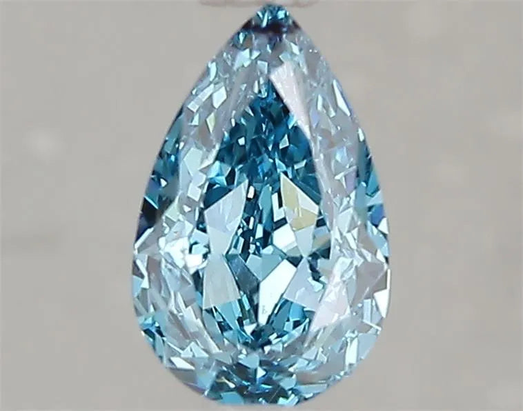 1.10ct Pear Lab Grown Diamond (Colour Fancy Vivid Blue, Clarity VVS2, IGI Certified)