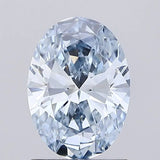 1.03ct Oval Lab Grown Diamond (Colour Fancy Blue, Clarity VS1, IGI Certified)