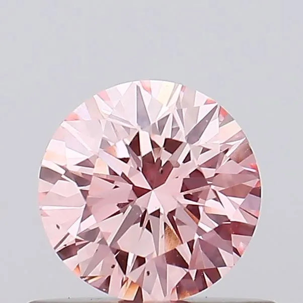 0.53ct Round Lab Grown Diamond (Colour Fancy Intense Pink, Clarity VS2, Cut VG, IGI Certified)