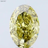 4.50ct Oval Lab Grown Diamond (Colour Fancy Intense Gray Yellow, Clarity VS1, Cut GD, IGI Certified)
