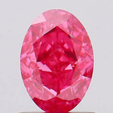 1.00ct Oval Lab Grown Diamond (Colour Fancy Vivid Pink, Clarity VS2, IGI Certified)