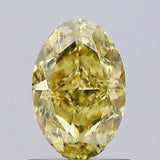 0.89ct Oval Lab Grown Diamond (Colour Fancy Intense Yellow, Clarity VS2, Cut GD, IGI Certified)