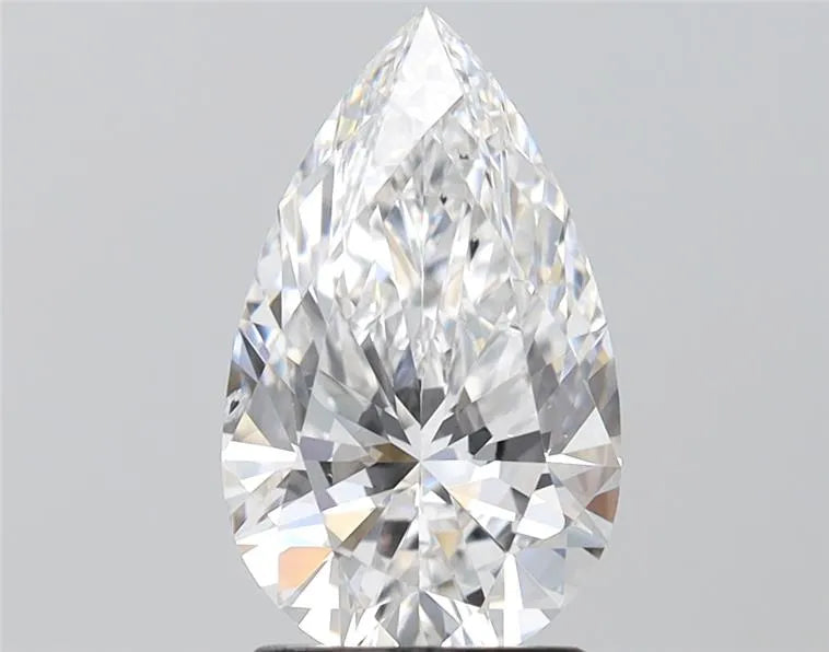 2.00ct Pear Lab Grown Diamond (Colour D, Clarity SI1, IGI Certified)