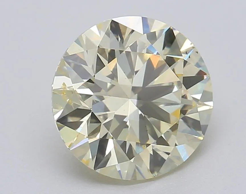 2.01ct Round Lab Grown Diamond (Colour Fancy Light Yellow, Clarity SI1, Cut ID, IGI Certified)