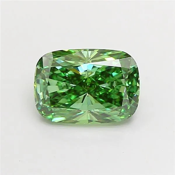 2.04ct Cushion modified Lab Grown Diamond (Colour Fancy Vivid Green, Clarity VS1, IGI Certified)