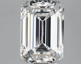 2.18ct Emerald Lab Grown Diamond (Colour D, Clarity VS1, IGI Certified)