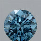 2.18ct Round Lab Grown Diamond (Colour Fancy Vivid Blue, Clarity VS1, Cut EX, IGI Certified)