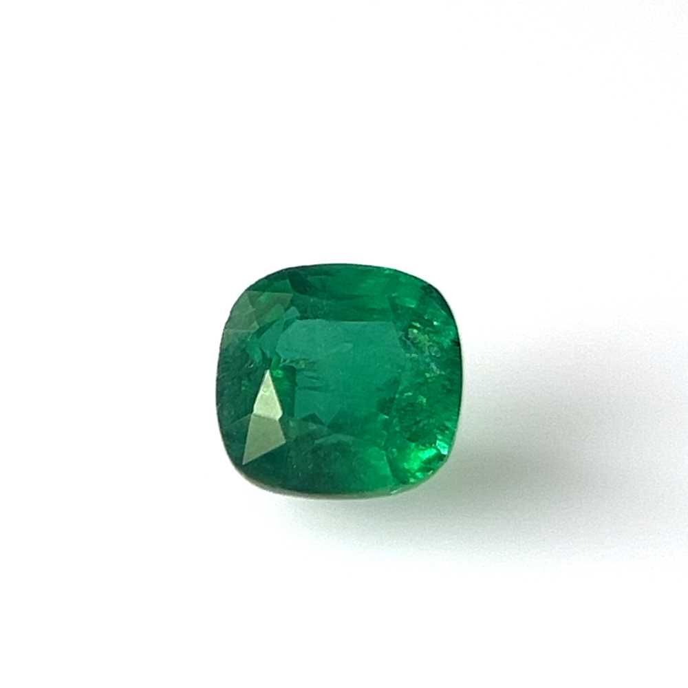 2.32ct Cushion Natural Emerald (Colour Green, Clarity Slightly Included, Cut Faceted)