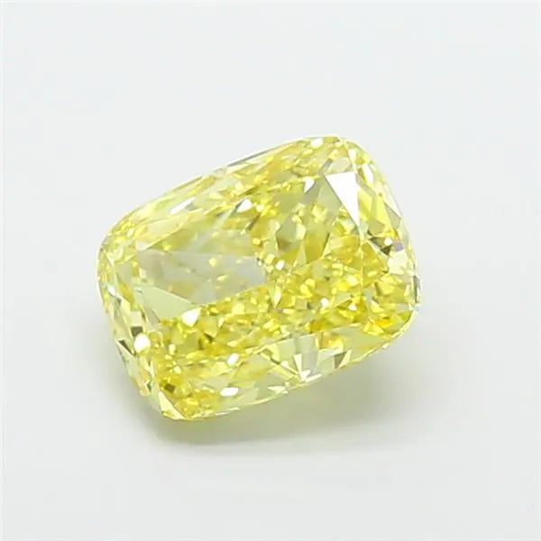 2.50ct Cushion modified Lab Grown Diamond (Colour Fancy Yellow, Clarity VVS2, IGI Certified)