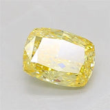 2.55ct Cushion modified Lab Grown Diamond (Colour Fancy Vivid Yellow, Clarity VS1, IGI Certified)