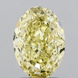 2.57ct Oval Lab Grown Diamond (Colour Fancy Intense Yellow, Clarity VVS2, IGI Certified)