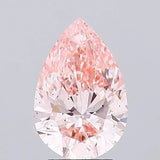 2.61ct Pear Lab Grown Diamond (Colour Fancy Intense Orangey Pink, Clarity VS2, IGI Certified)