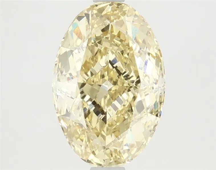 2.77ct Oval Lab Grown Diamond (Colour Fancy Vivid Yellow, Clarity VVS2, IGI Certified)