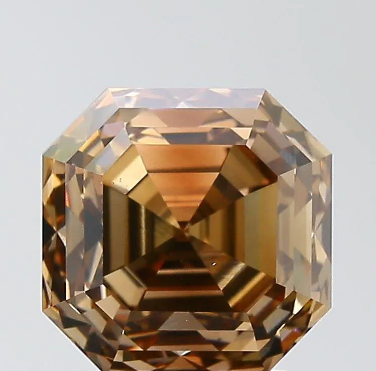 2.86ct Emerald Natural Diamond (Colour Fancy Dark Orangey Brown, Clarity VS2, GIA Certified)